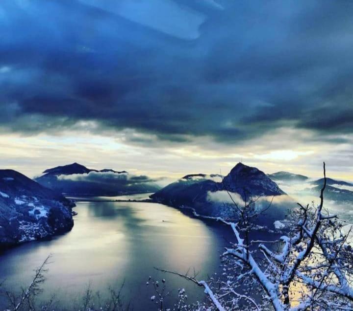 Ferienwohnung La Perla Di Bre' Lugano Exterior foto