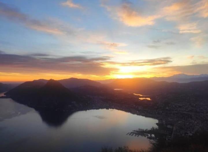 Ferienwohnung La Perla Di Bre' Lugano Exterior foto